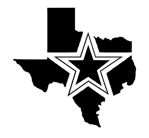 CMI DD044 Texas Star Decal Sticker | 5.5-Inches By 5.4-Inches | Premium Quality