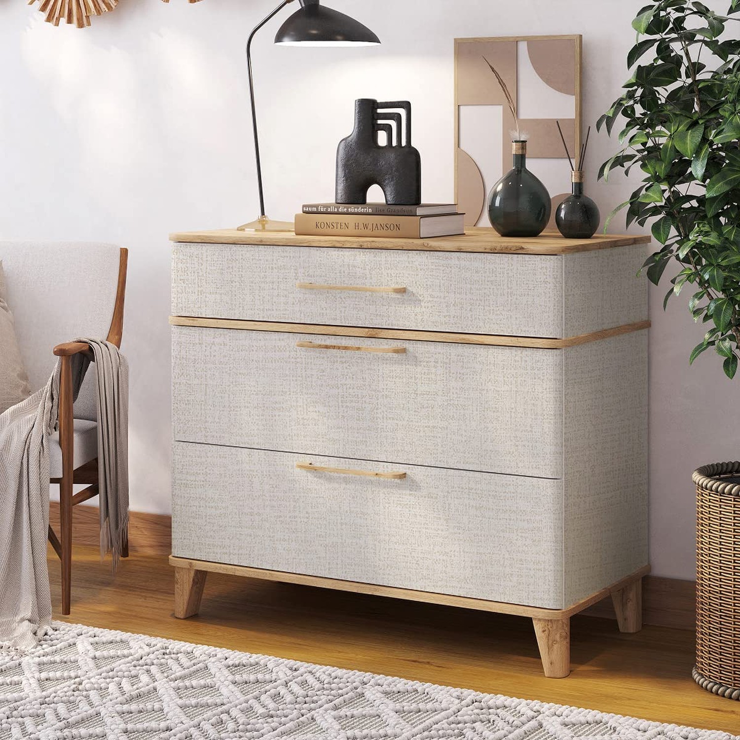 Beige Wallpaper Grasscloth Peel and Stick Wallpaper Contact Paper for Walls 1…