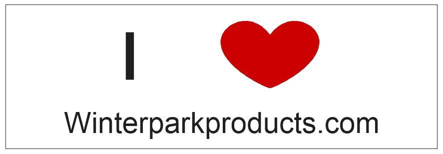 I Love Winter Park Products Bumper Sticker or Helmet Sticker