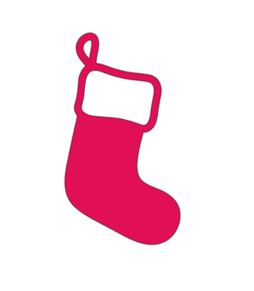 Christmas Stocking Vinyl Decal Sticker Car Truck Window Laptop Holiday Christmas