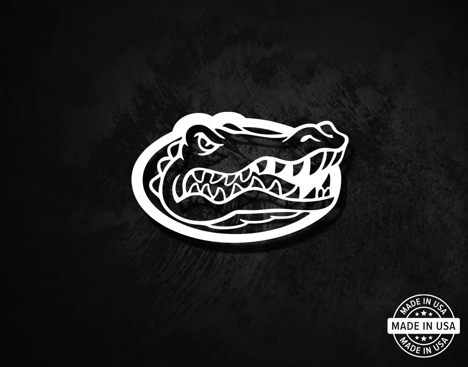 Florida Gators Decal, Vinyl Die Cut Window Sticker, 100% Made In USA