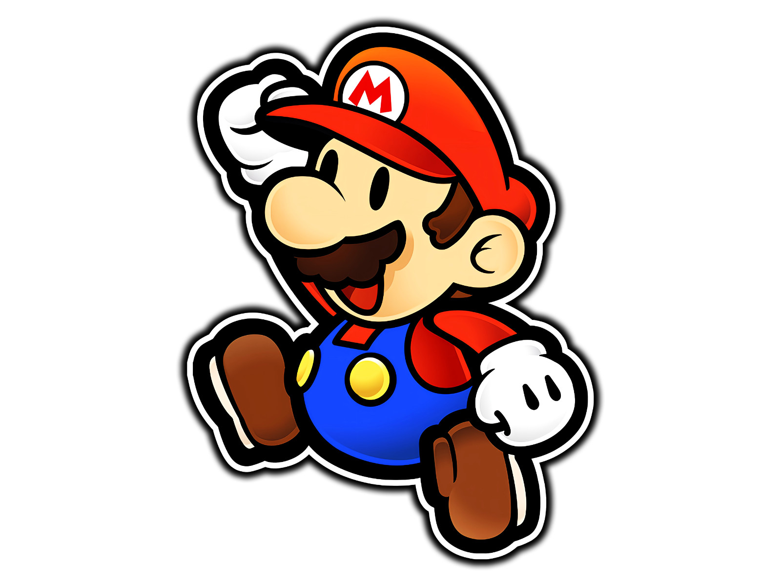 Paper Mario Icon Waterproof Vinyl Sticker Decal Die-Cut