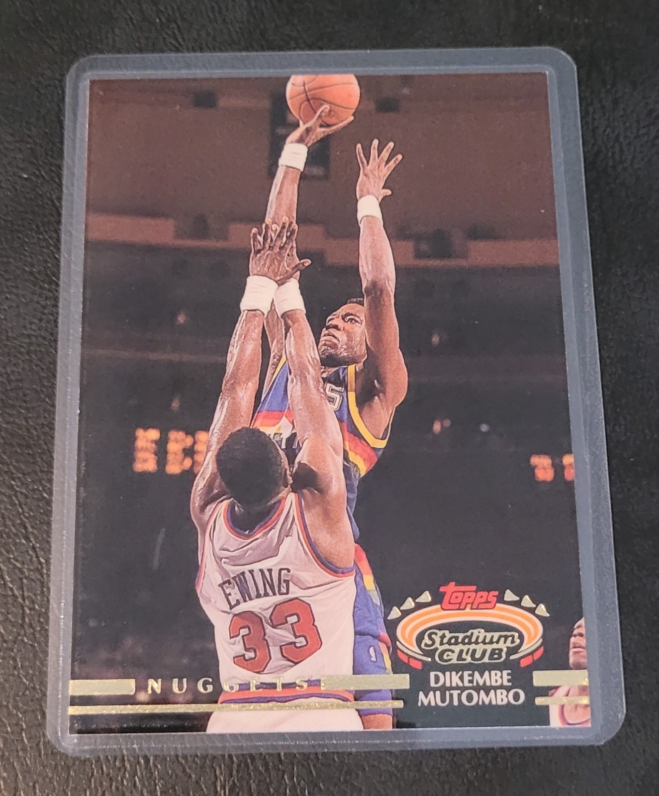 Dikembe Mutombo Basketball Card HOF Fridge/Locker/Cabinet Laminated Magnet