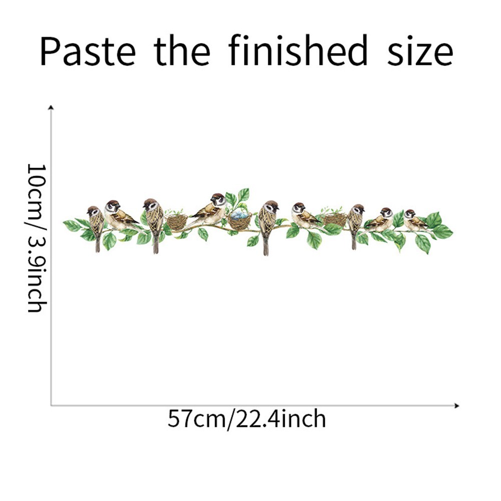 Bird Vine Kids Bedroom Living Room Wall Stickers Decal Mural Home Decoration New