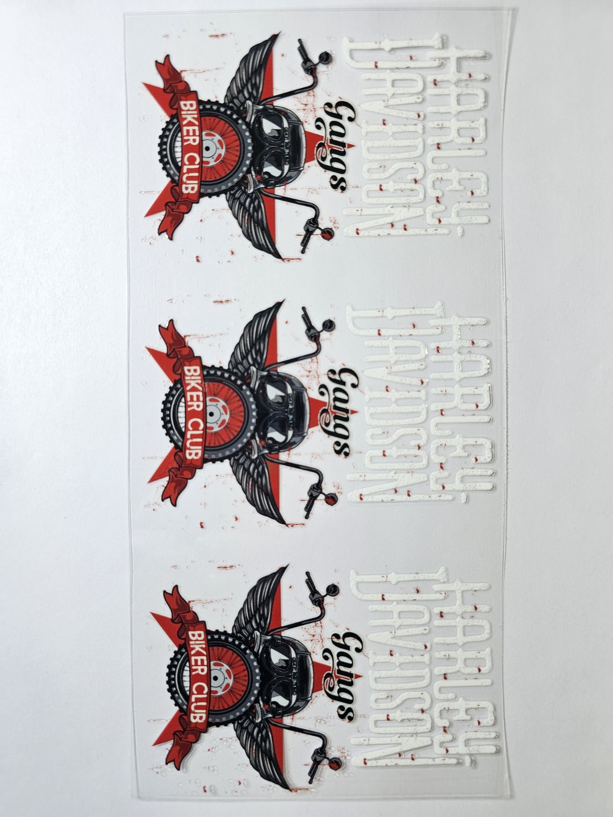 Harley UV DTF Transfer Sticker Wrap Tumbler UVDTF BUY 10+ GET COMBINED SHIP