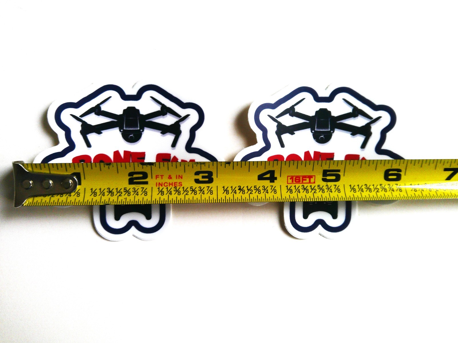 6 Fun Drone Stickers Die Cut 3" Vinyl 2 of each Design Self Adhesive