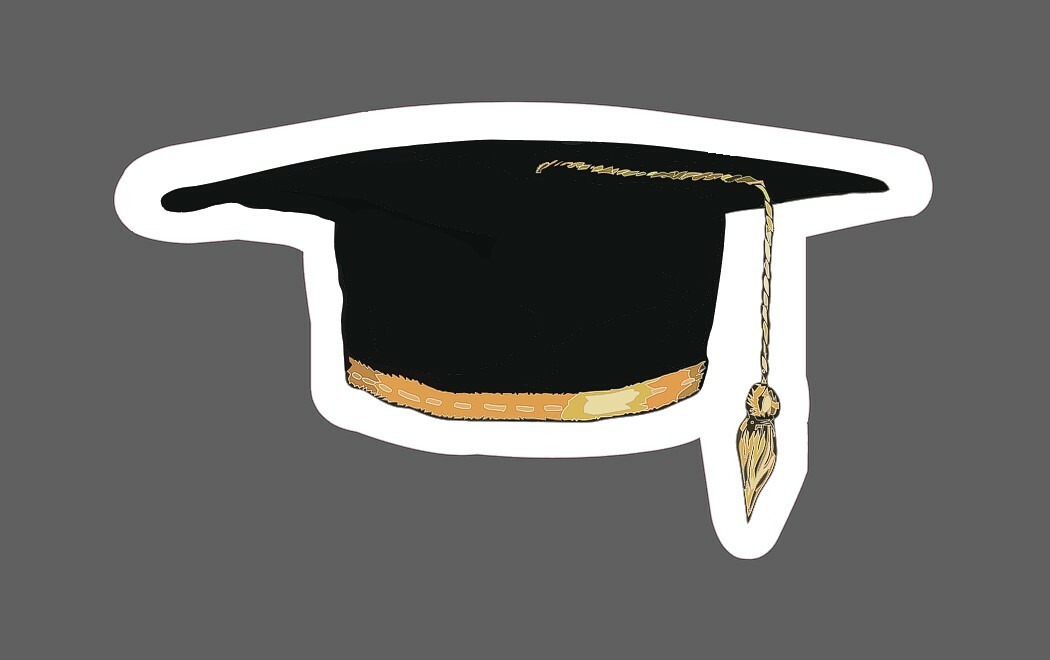 Graduation Cap Sticker Graduate Waterproof – Buy Any 4 For $1.75 Each Storewide!
