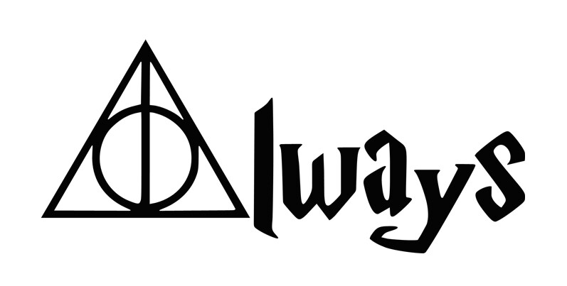 Always Deathly Hallows Harry Potter Vinyl Decal *FREE Shipping*