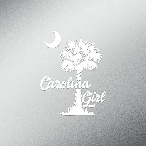 CMI DD561 Palmetto Tree Carolina Girl Decal Sticker | 5.5-Inches Tall | Premium