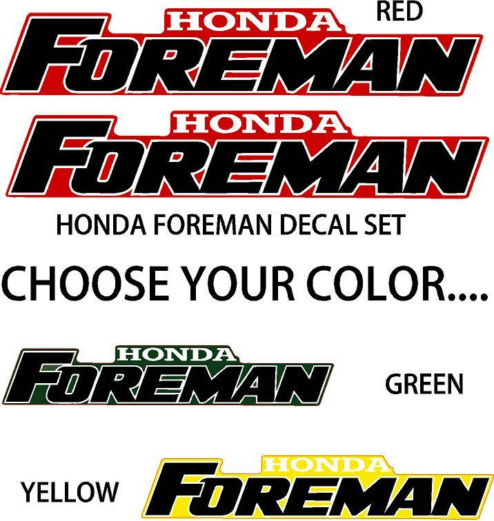 Honda Foreman Decal graphic sticker OEM kit plastic set forman ATV Quad