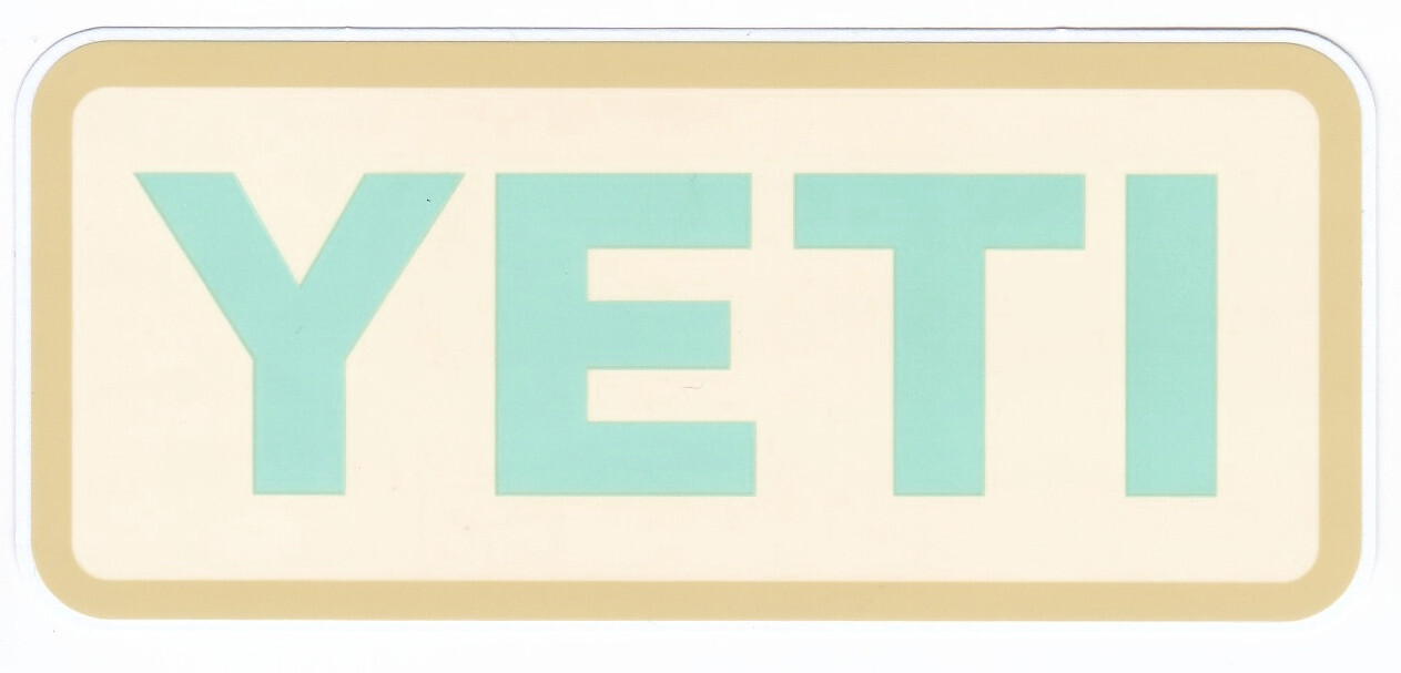 SET 5 Genuine YETI Decal / Stickers Brand New! Includes YETI envelope and Card!