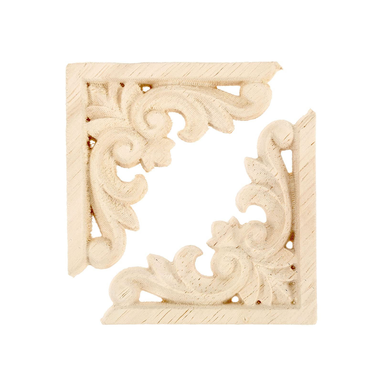 MUXSAM Furniture Applique, 2.36 x inches, Natural Wood