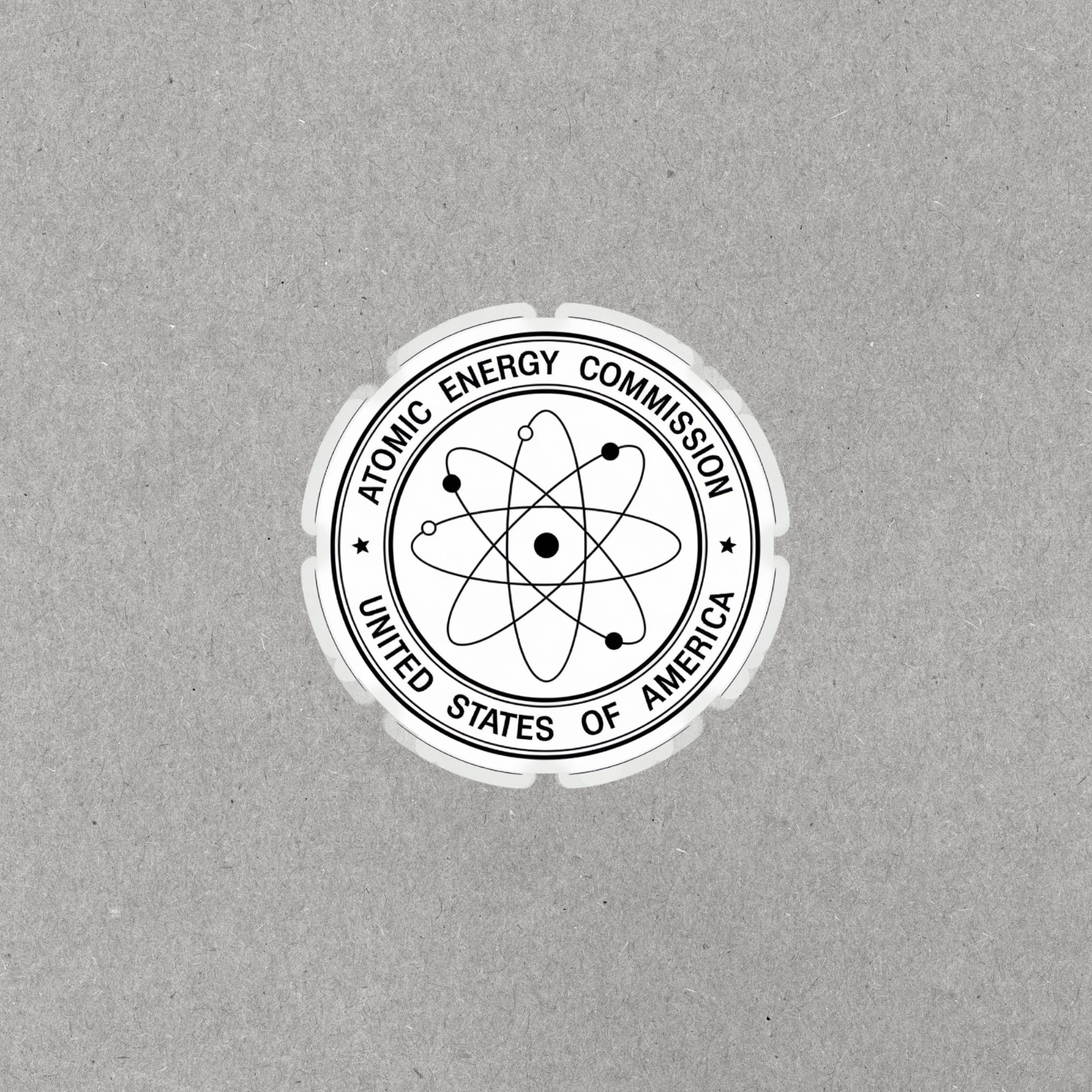 Atomic Energy Commission USA Seal Sticker | Science Physics Nuclear Vinyl Decal