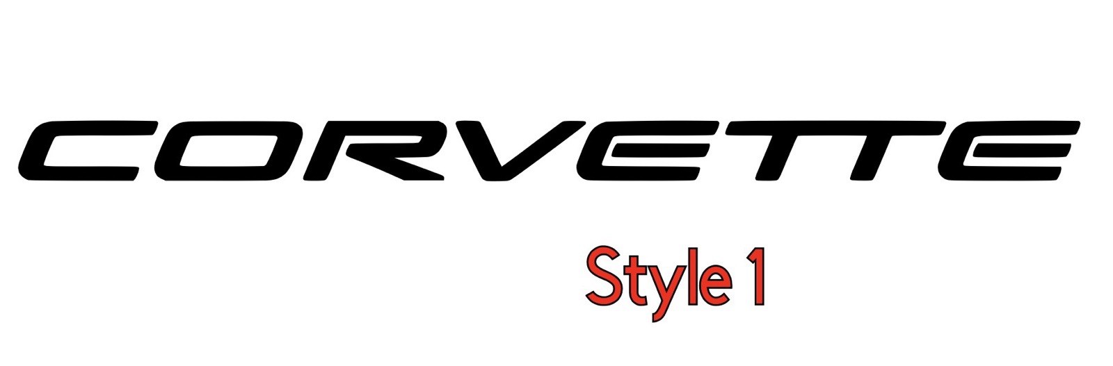 Corvette Decal Sticker Vinyl You Pick Color