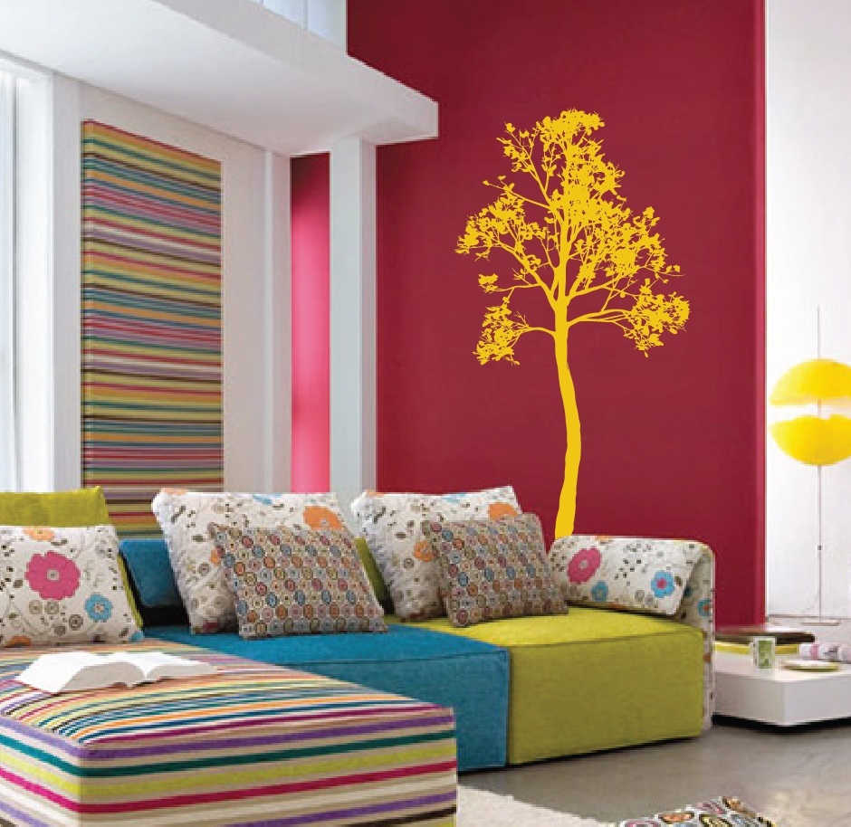 Simple Tree Large Wall Decal Forest Vinyl Sticker Nursery Art Detailed Bathroom