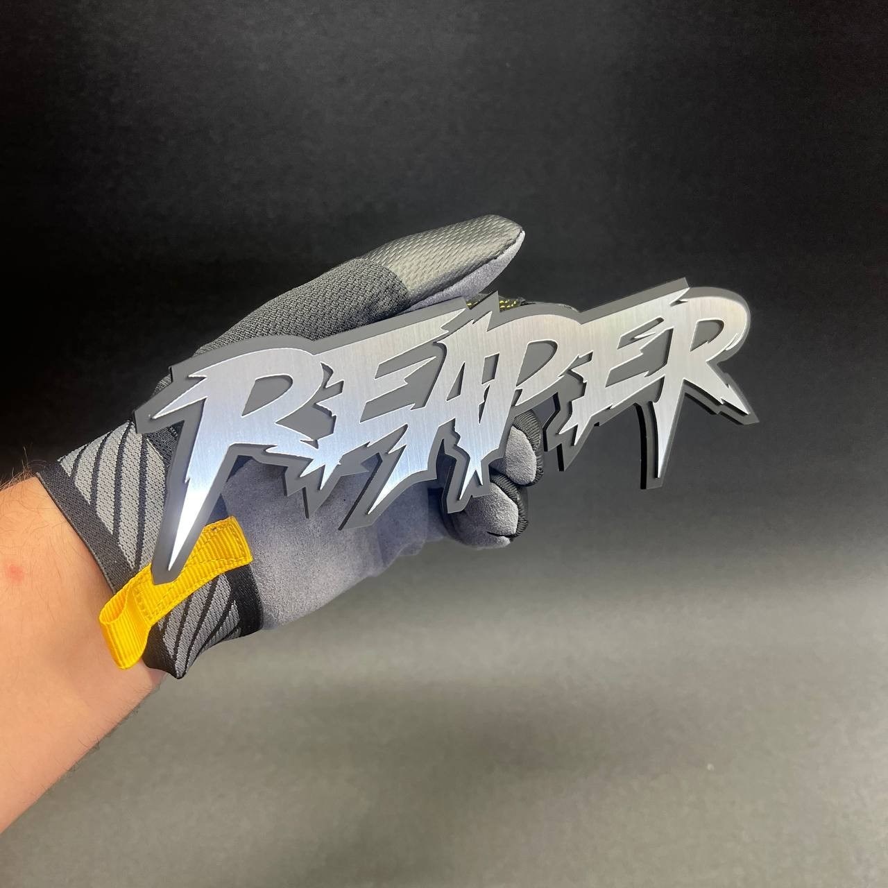 1X REAPER Custom 3D Text Car Badge Fender Emblem Tailgate Toolbox Decal