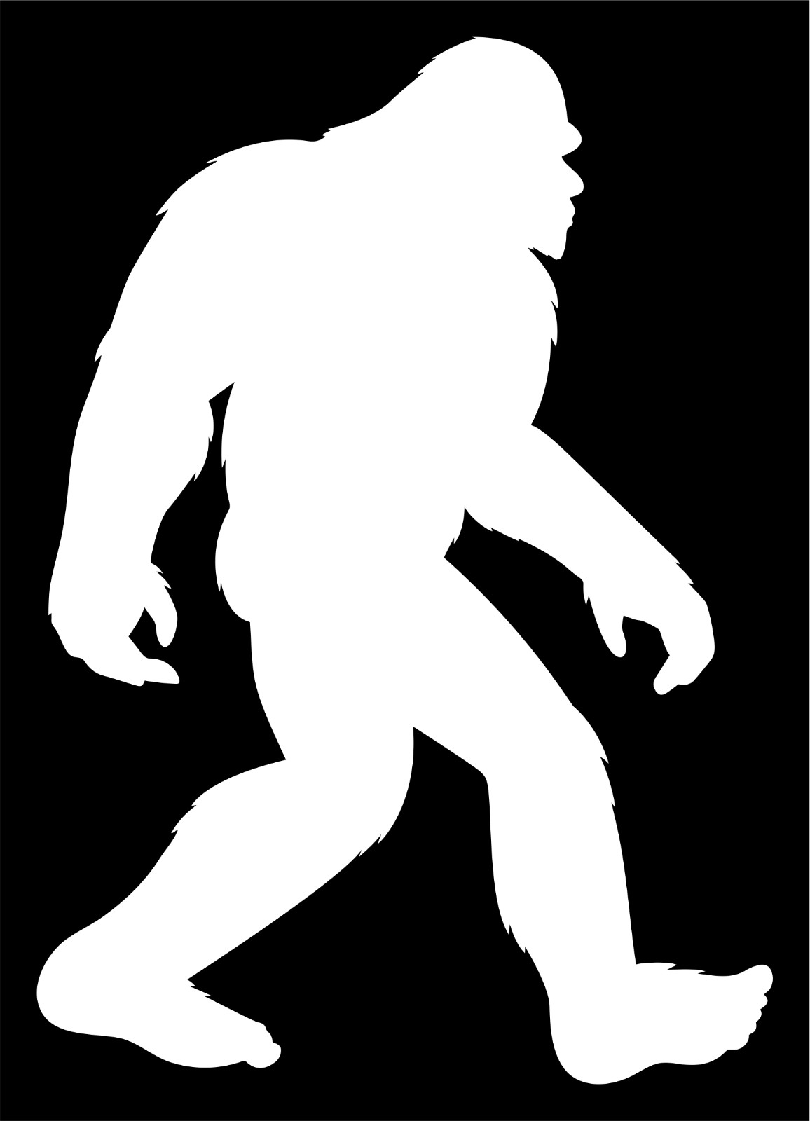 Big Foot Sasquatch Yeti Decal Sticker Car Truck SUV Bumper Wall Laptop Tablet