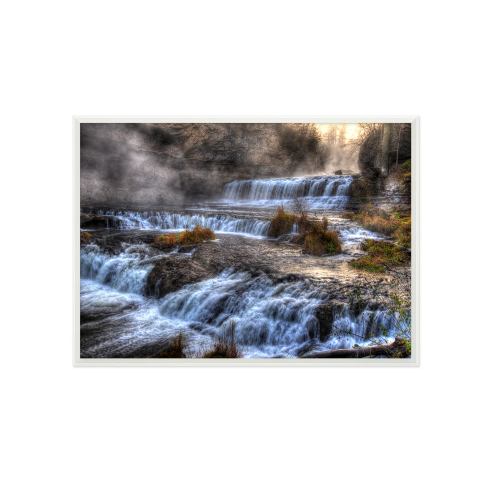 3D Stone River 52 Framed Poster Home Decor Print Painting Art AJ WALLPAPER