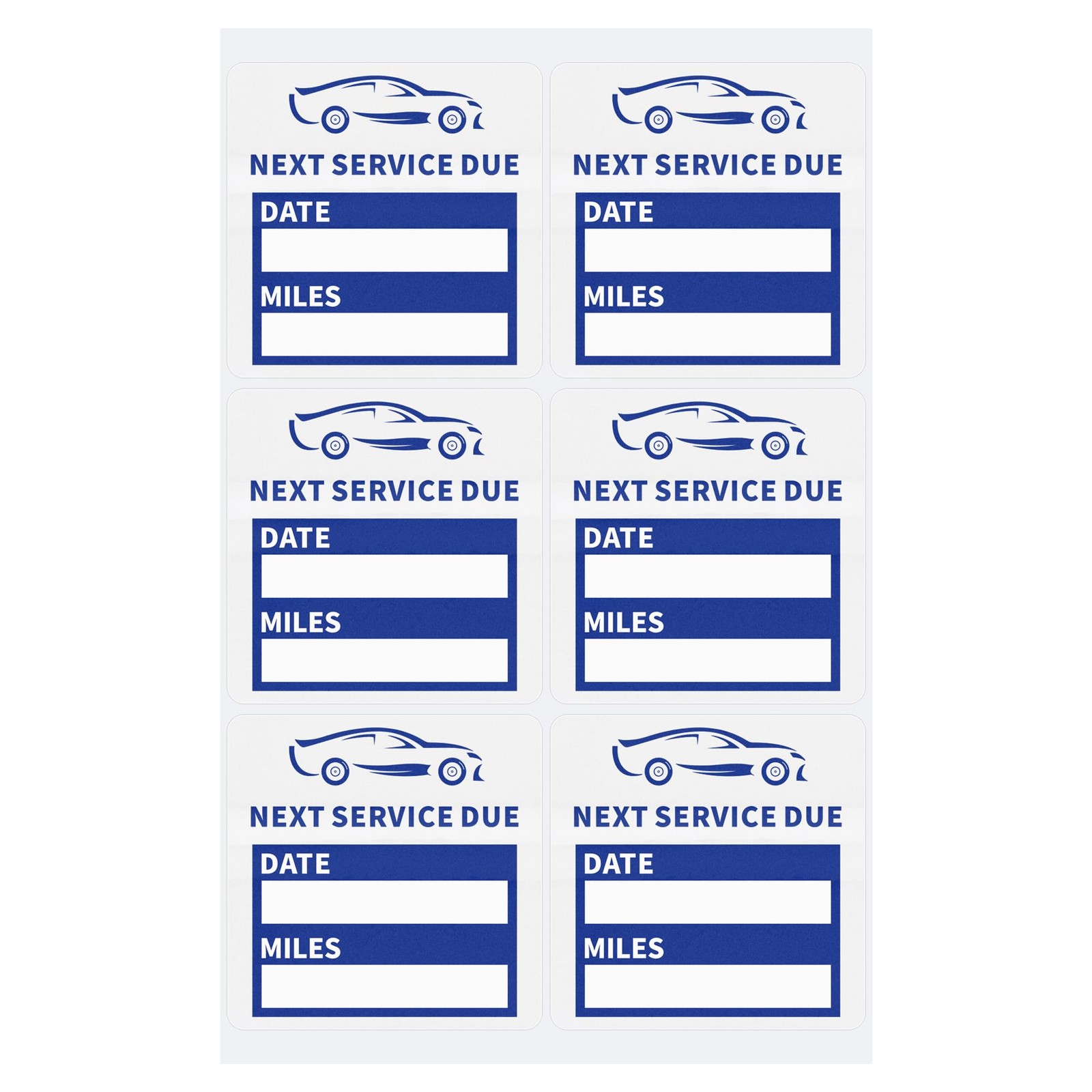 60pcs Clear Oil Change Stickers for Windshield Service Reminder Labels 2"x2" …