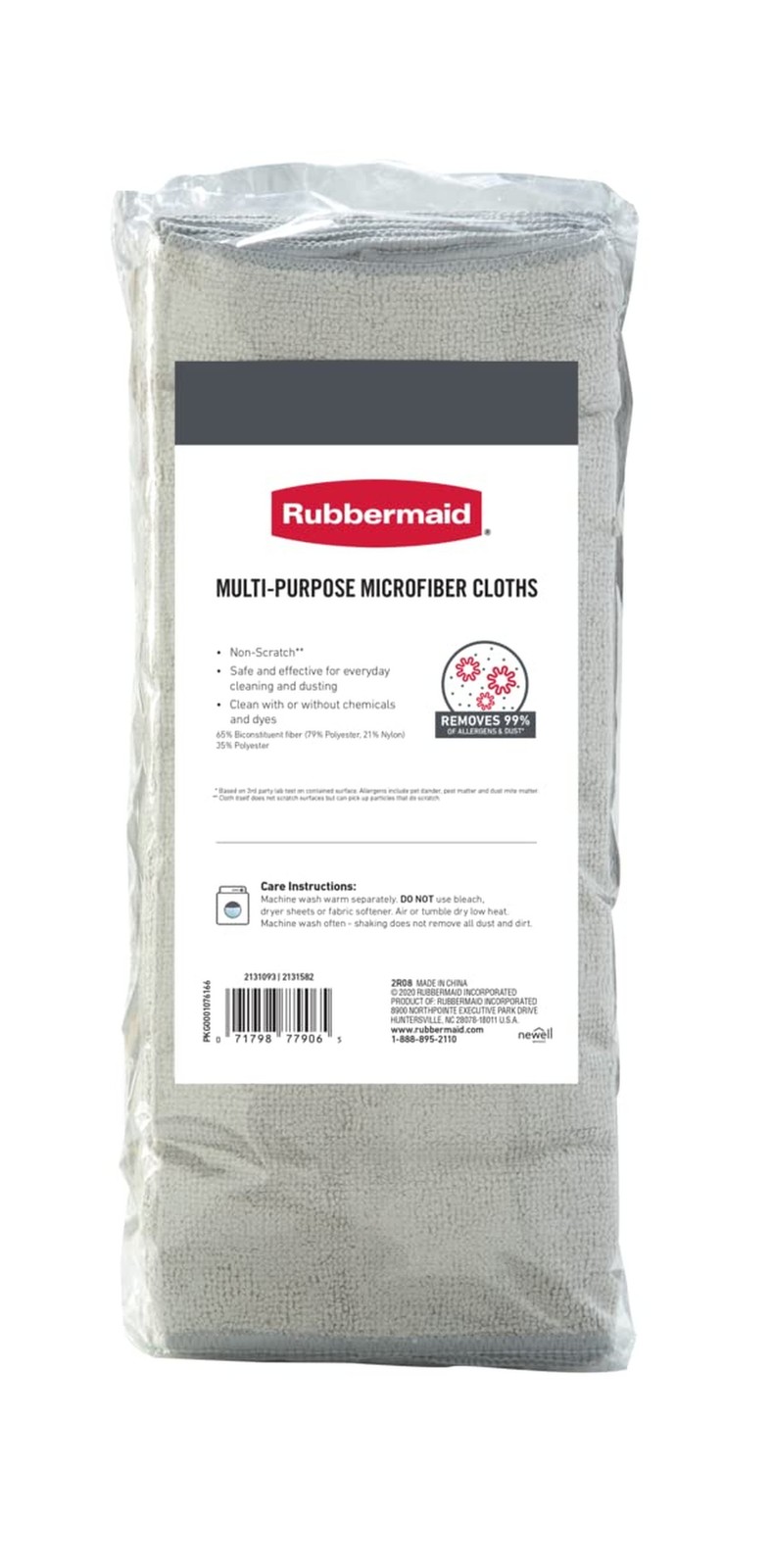 Rubbermaid Microfiber Cloth Towels 24 Pack 14"x14" Non-Scratch Reus… Fast Ship
