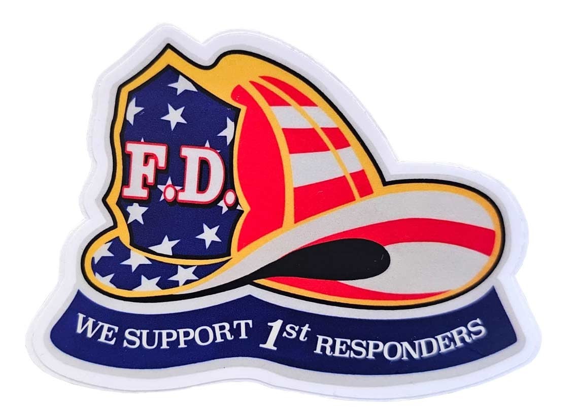 Fire Department Decal – We Support 1st (First) Responders