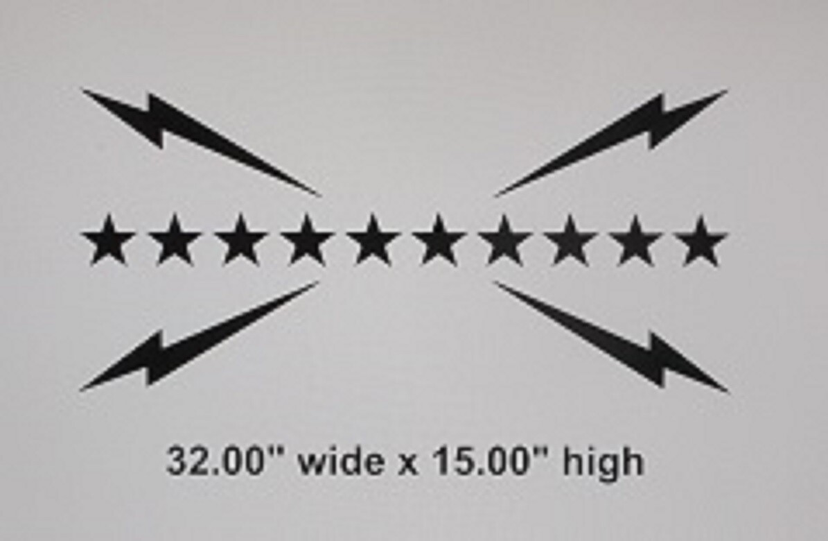 SLUMERICAN Flag Decal 32" & 46" Wide for Car, Truck, Window