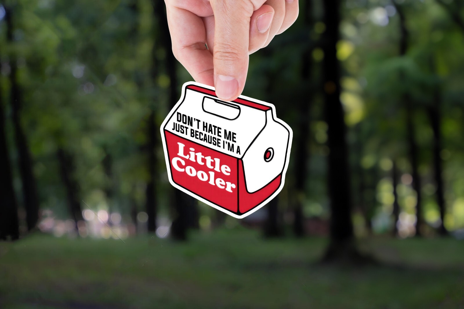 Don't Hate Me Just Because I'm A Little Cooler sticker waterproof glossy vinyl