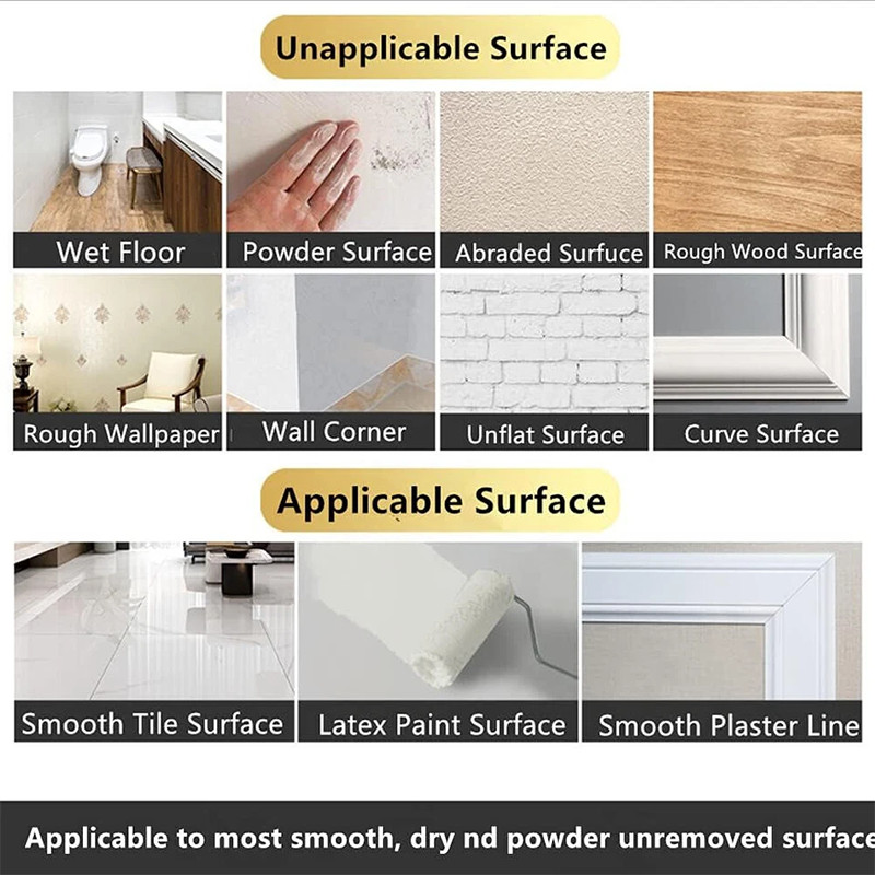 Self-Adhesive Decor Brushed Tape Sticker Wall Floor Gap Sealing Strip Waterproof