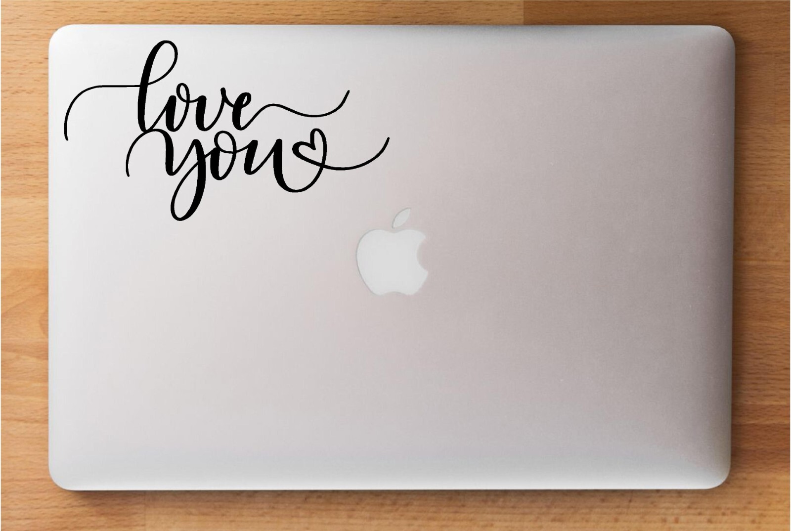 Love You Heart Decal Cute Funny Laptop Sticker Stocking Stuffer 6"x3"