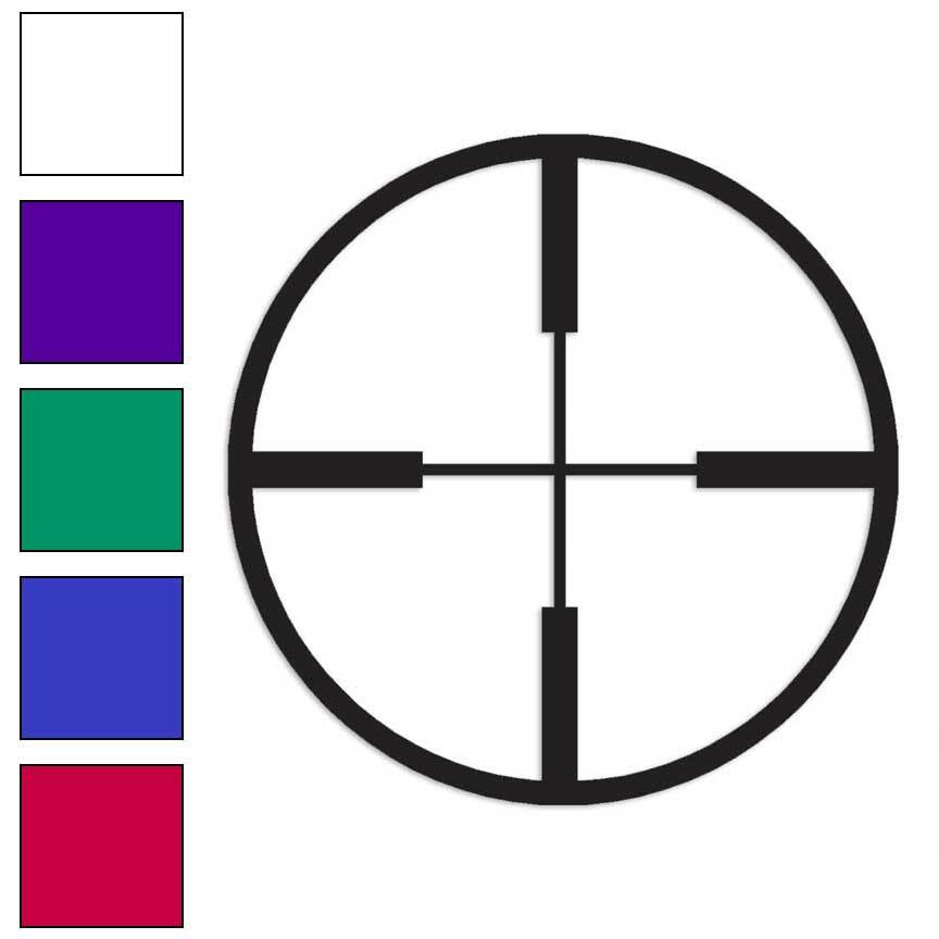 Crosshairs Target, Vinyl Decal Sticker, Multiple Colors & Sizes #184
