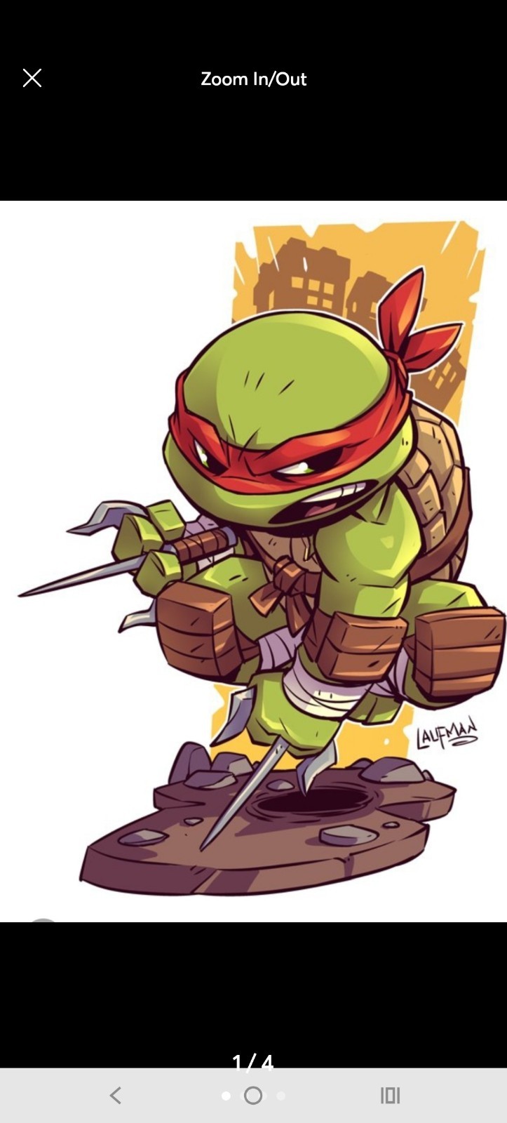 TMNT STICKER X VYNIL HIGH GLOSS DIECUT STICKER X 3X2 INCHES STICKER X RAPHAEL XX
