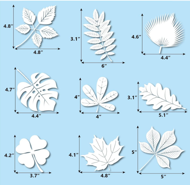 Window Decals for Bird Strikes,52 Pieces Large Leaf Shape anti Collision Window