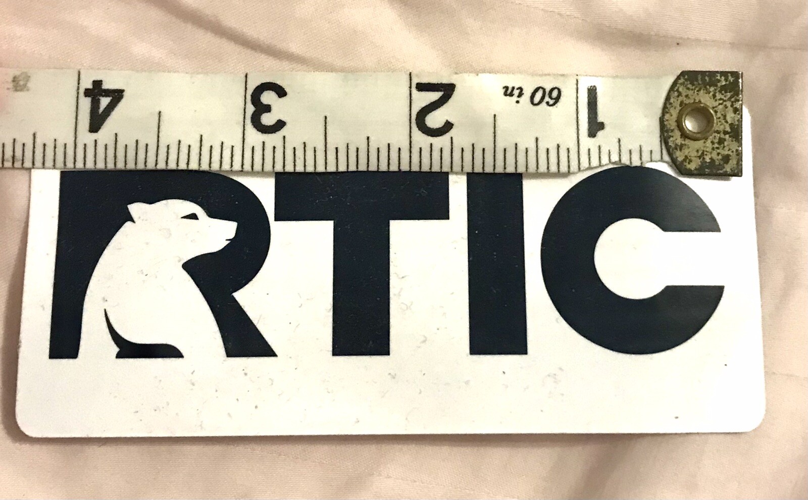 RTIC-Logo STICKERS-4.25” X 2”-White & Blue-2 Included-NEW
