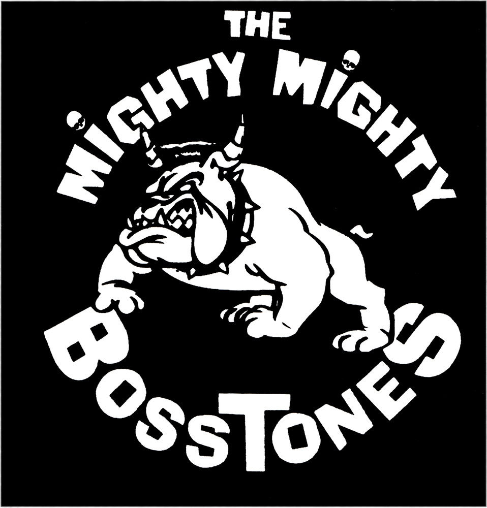 Sticker The Mighty BossTones Pitbull VINTAGE 90s Ska Punk Rock Music Band 4.25"