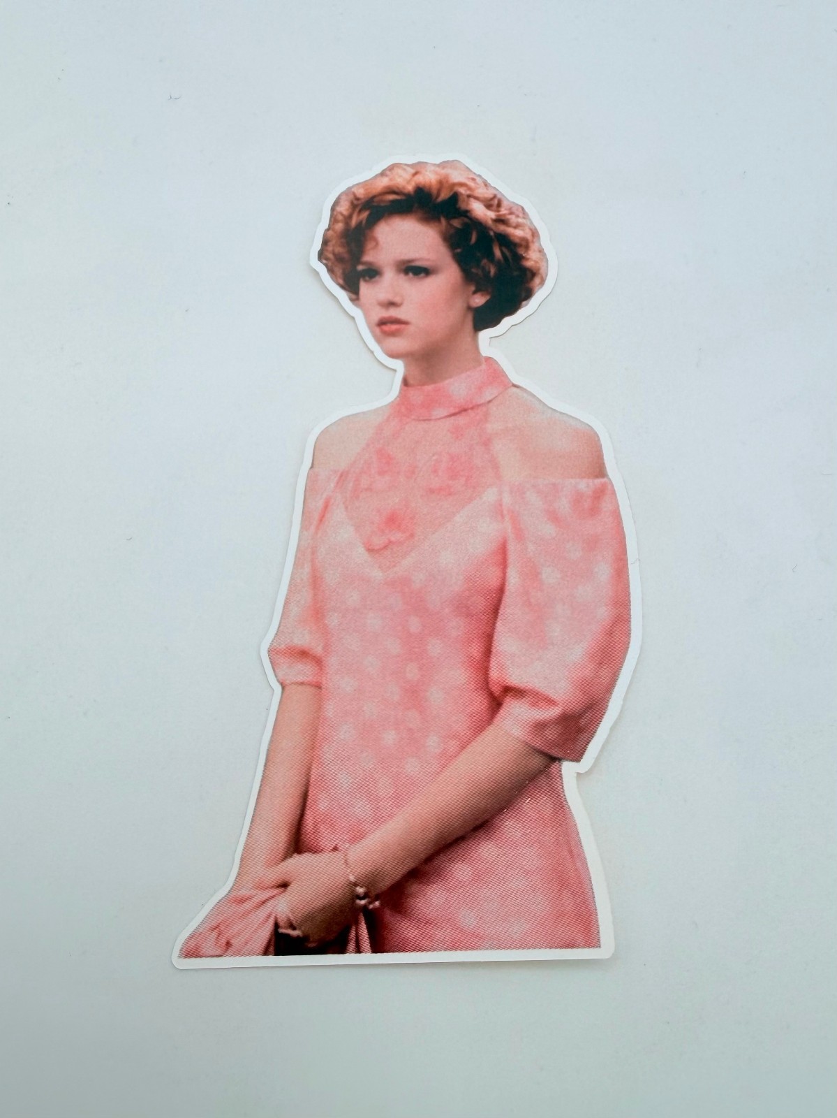 Brand New Pretty in Pink Prom Movie Andie (Molly Ringwald) 2" by 4" Sticker