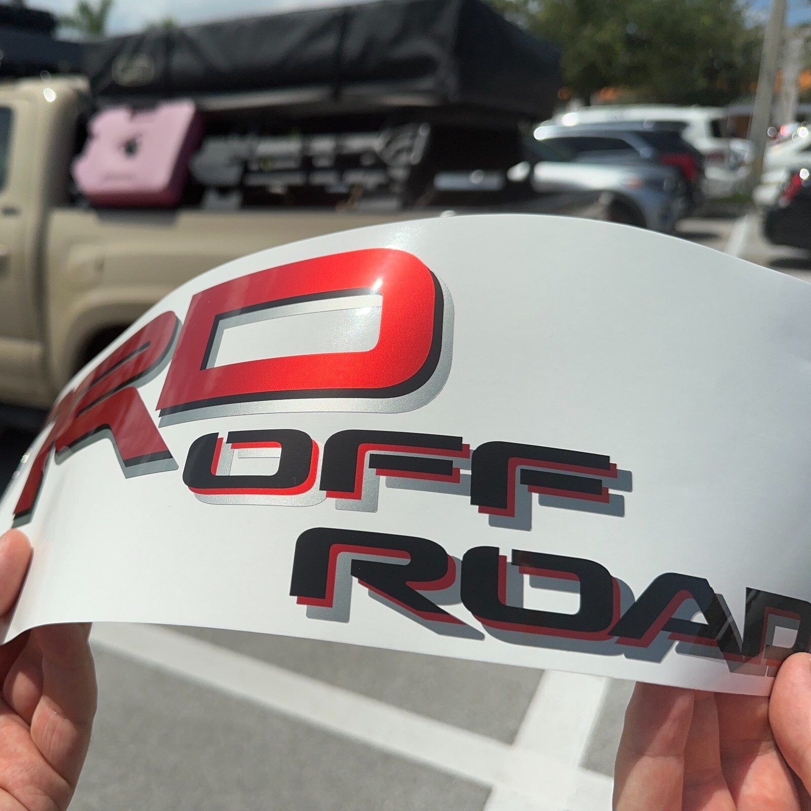 TRD Off Road Metallic Replacement Decals Toyota Tacoma Tundra 2005-2023 Set of 2