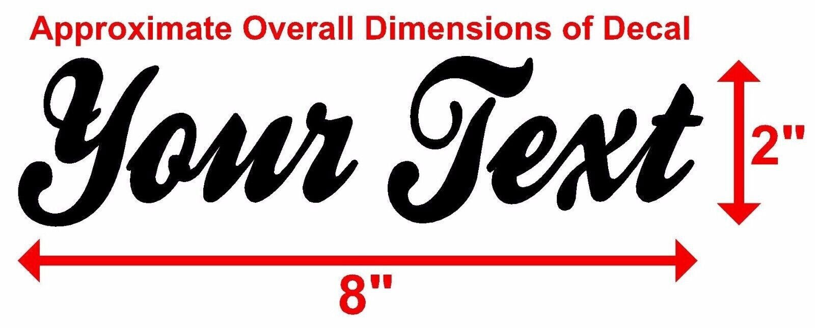 YOUR TEXT Vinyl Decal Sticker Car Window Bumper CUSTOM Personalized Lettering
