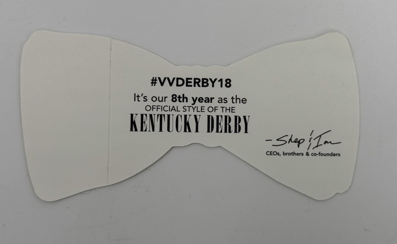 Vineyard Vines Blue White Horse Shoe Kentucky Derby on Bow Tie Sticker Decal New