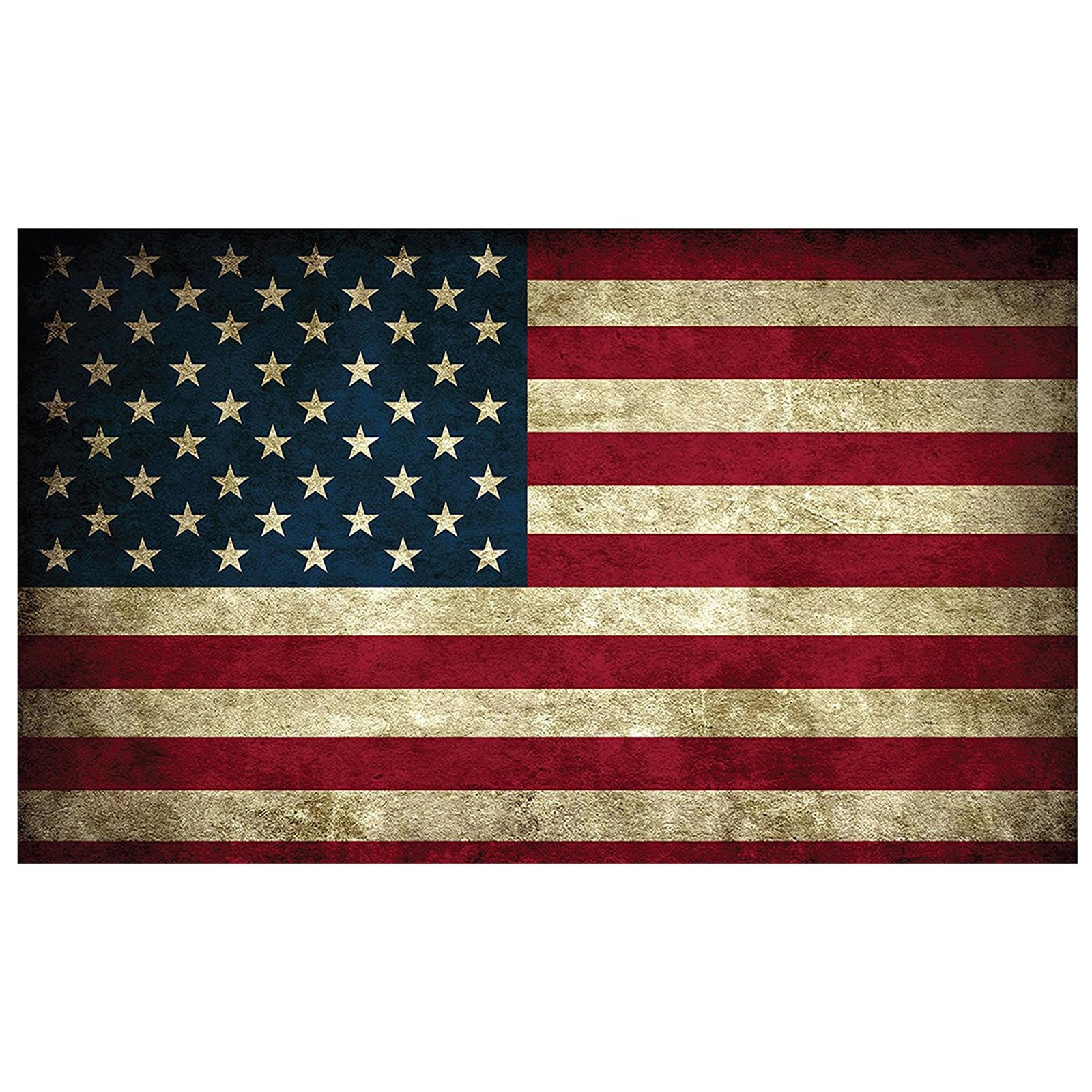 Large Rustic Tattered American USA Flag Car Truck Window Decal Patriotic Auto…