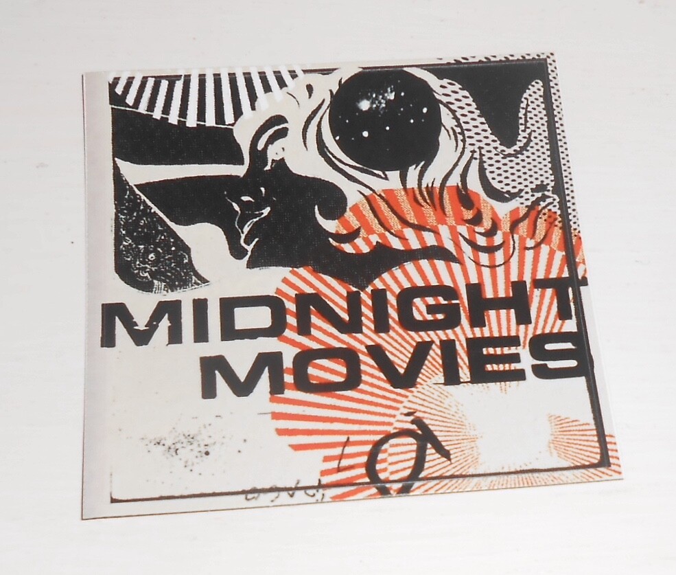 Midnight Movies Sticker Promo (square) 3.5×3.5 Debut Alt Rock RARE