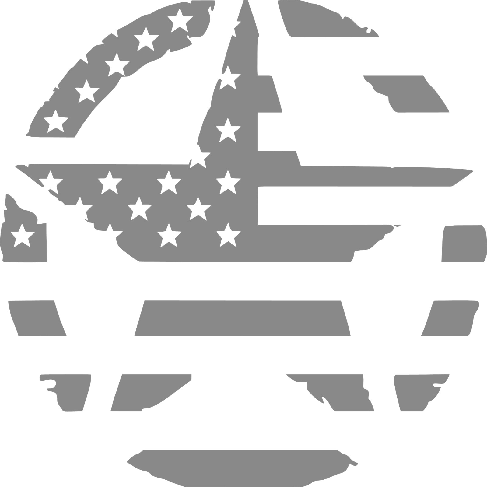 Army Star Decal American Flag Vinyl American Distressed Sticker laptop window
