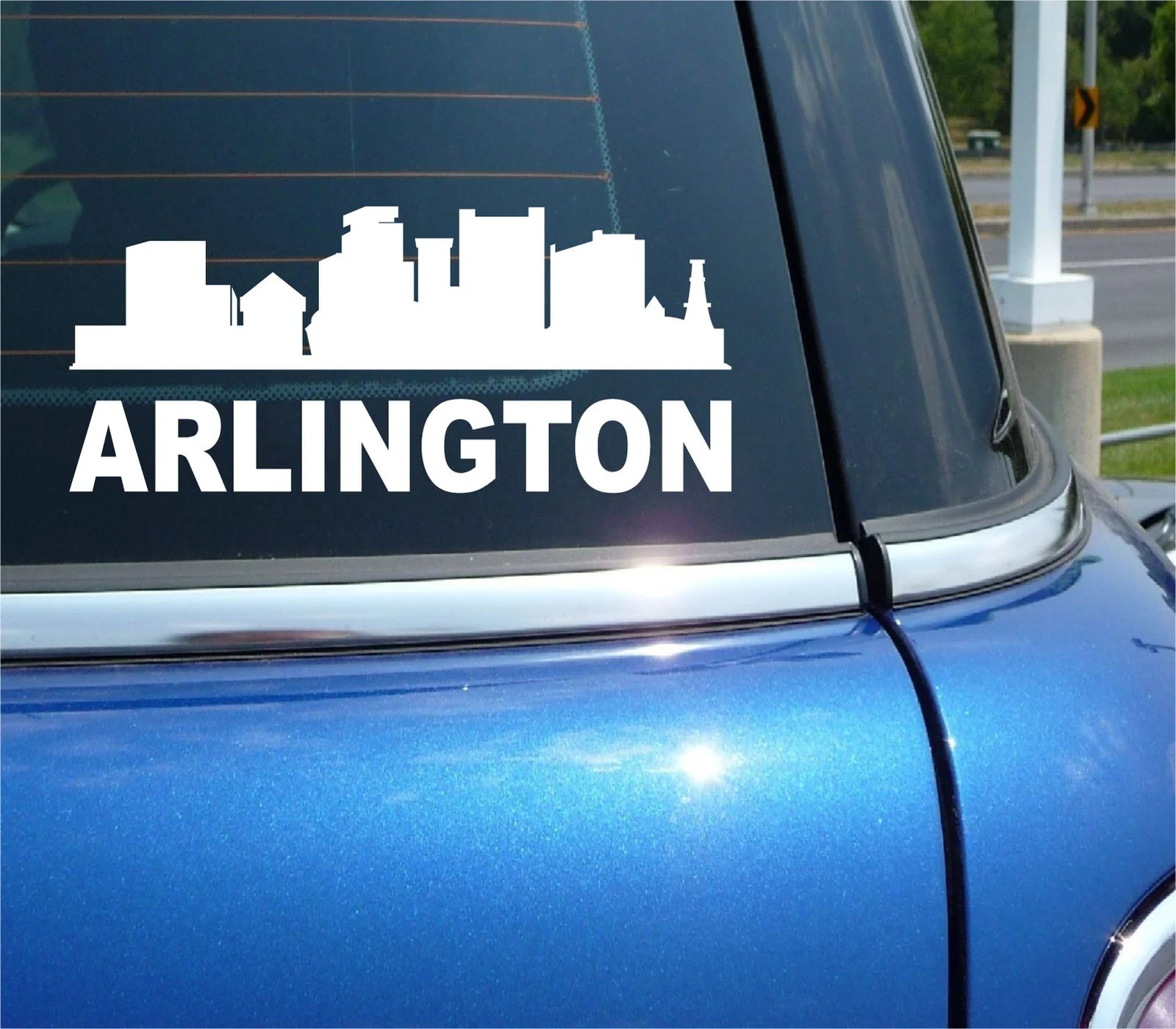 ARLINGTON VIRGINIA CITY SKYLINE CITYSCAPE CAR WALL DECAL BUMPER STICKER
