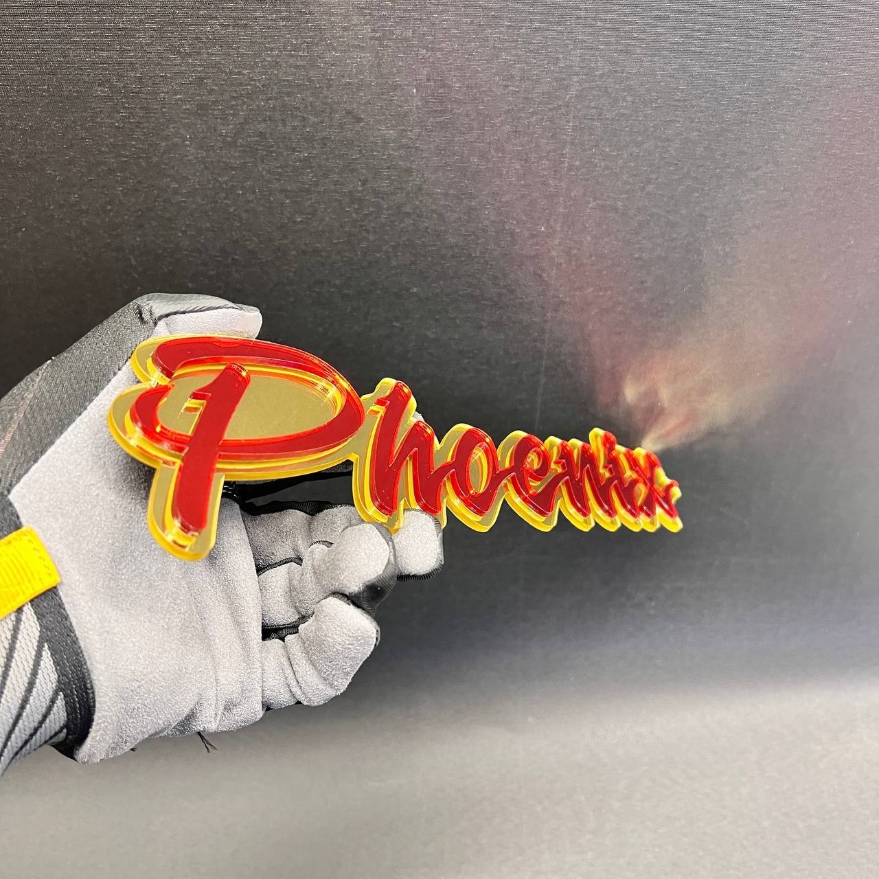 Phoenix 3D Car Badge Fender Emblem – Grille Holder Acrylic Car Decal 1PC