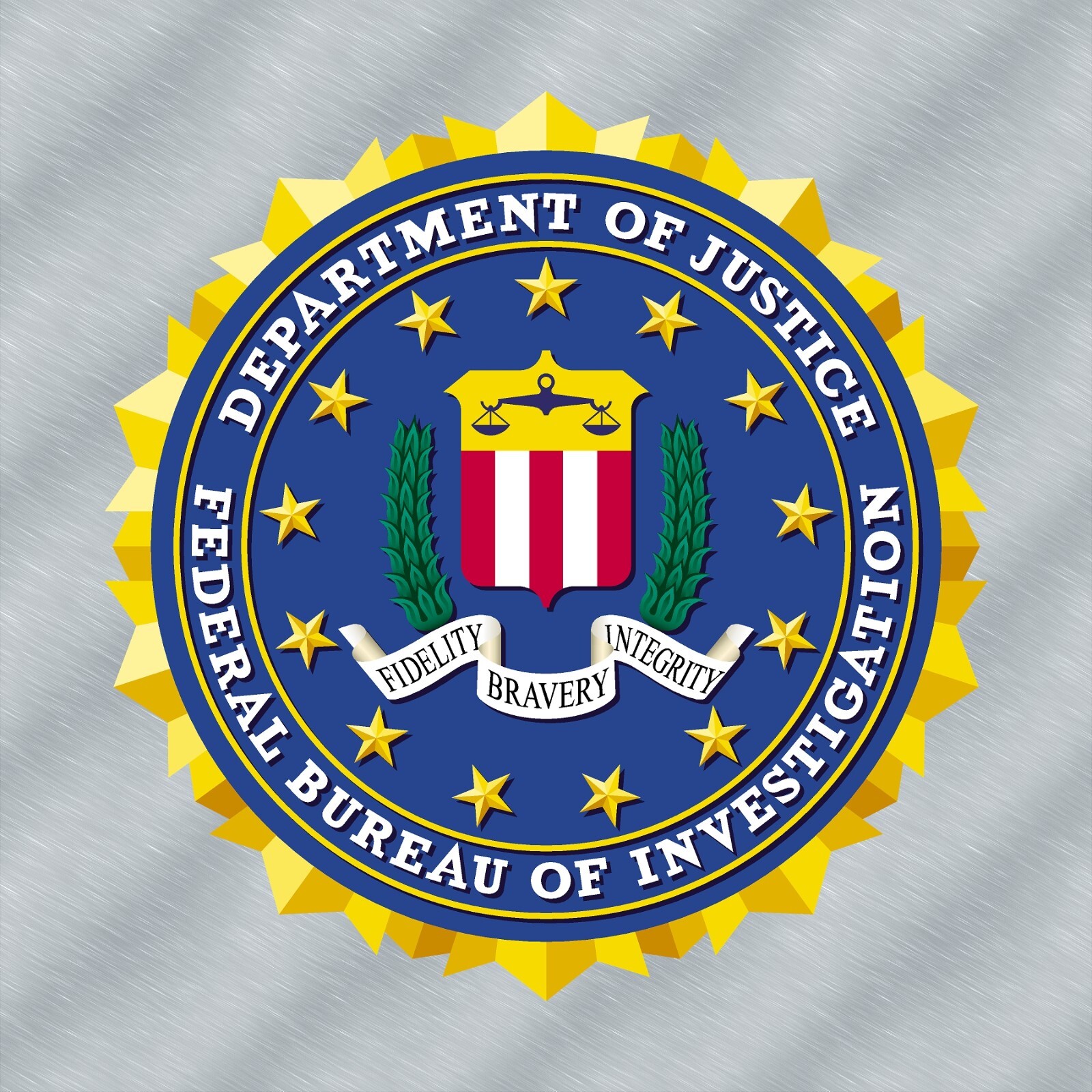FBI Seal Laminated Sticker Choose from 2", 3", 4", 5" or 6" Sizes for Laptop