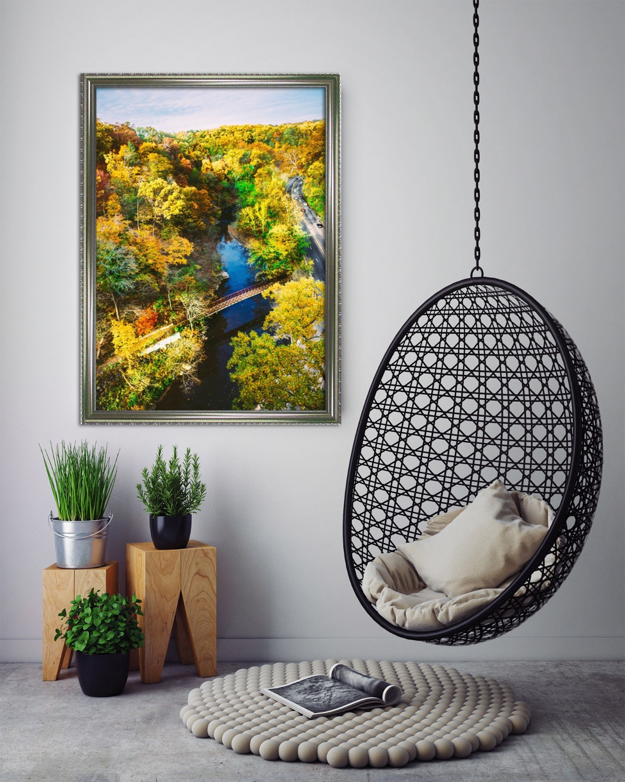 3D Grove View 565 Fake Framed Poster Home Decor Print Painting Unique Art