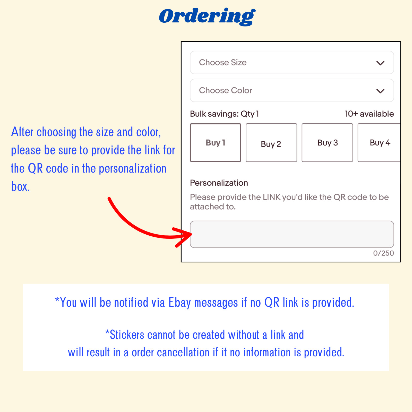 Custom QR Code sticker Personalized Business Website