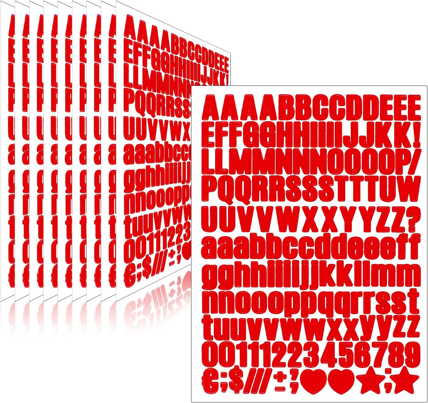 810 Piece 10 Sheet Letter Stickers – Self Adhesive Vinyl Waterproof Mailbox Numb