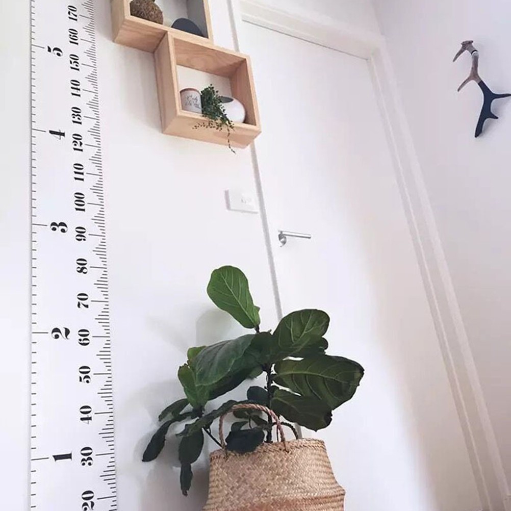 Wood Frame Height Measuring Ruler Hanging Chart For Children Room Wall Decor