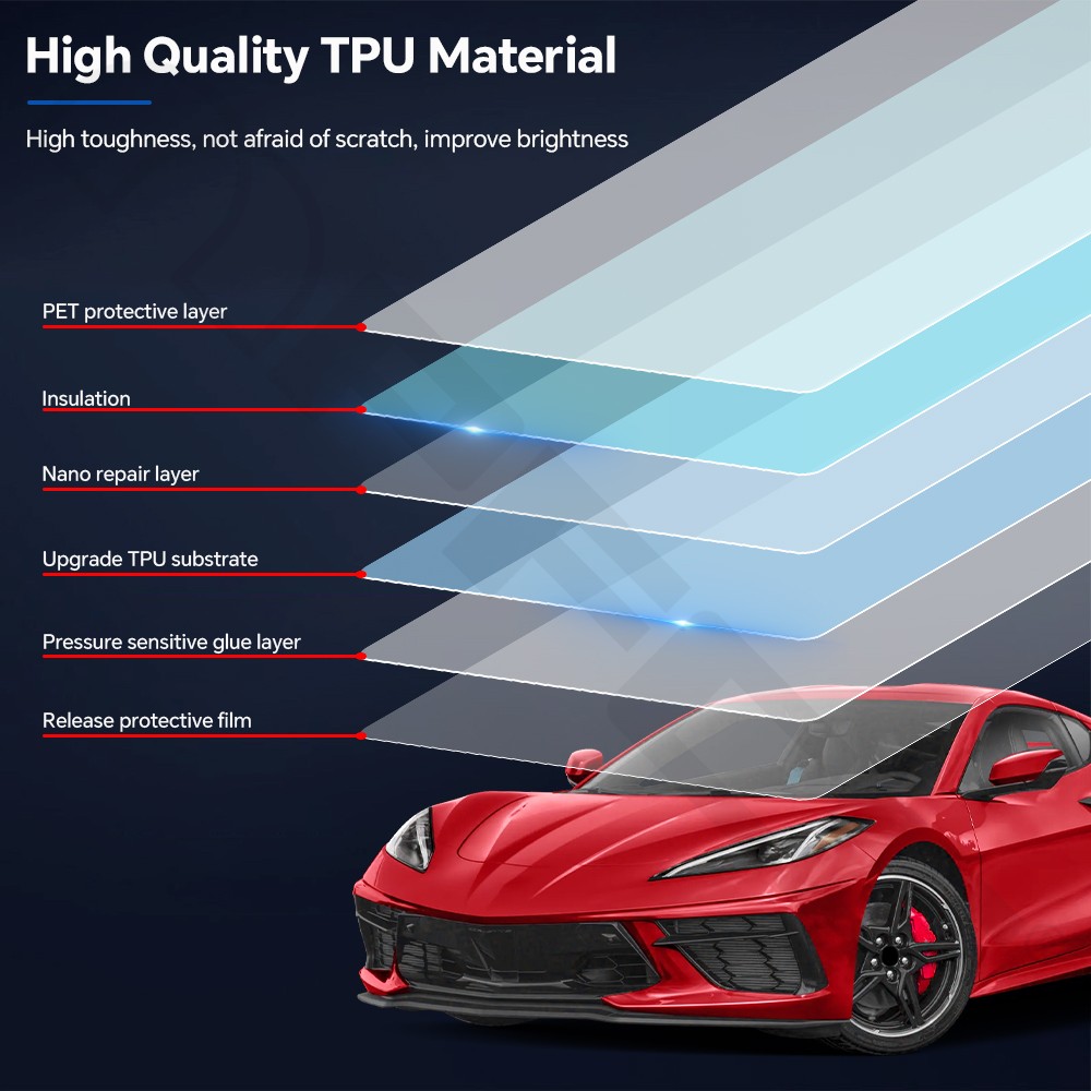 Corvette C8 Stingray 20-26 Full Car Kit Precut Paint Protection Film PPF TPU Bra