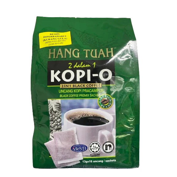 2 pack coffee hang tuah 2in1 (13gx16sachets)